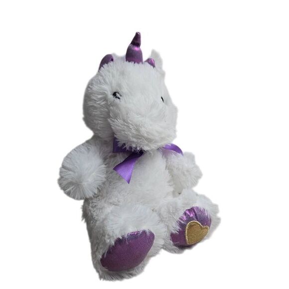 Heart Unicorn with Rainbow mane and tail 12" - Picture 1 of 3